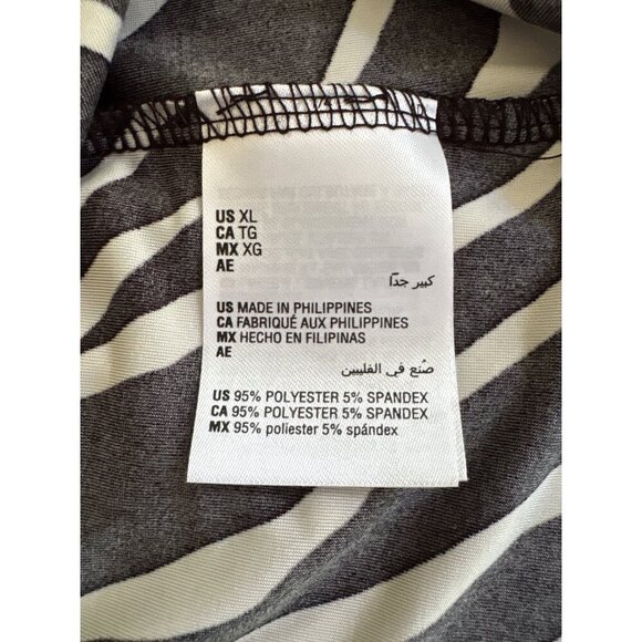 INC International Concepts Zebra Print Studded Top, Black White Women's Size XL - Picture 10 of 11